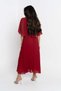Solid Midi Dress with Flutter Sleeves - 4