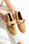 Women's Mink Wool Buckle Winter Ballerina Shoes for Home and Outdoor Use - 5