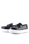 Black Patent Leather White Sole Loafer Classic Children's Shoes - 6