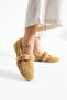 Women's Mink Wool Buckle Winter Ballerina Shoes for Home and Outdoor Use - 3