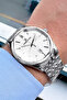 Original Stainless Steel Band Men Wristwatch Waterproof Silver Color Dke2147C1 - 3