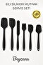 6-Piece Heat Resistant Fireproof Non-Stick Silicone Spatula Set |   6-Piece Silicone Spatula Set Bpa Free - 6
