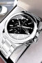 Men's Wristwatch 3 Atm Water Resistant Silver-Black Color Steel Band Cbk452