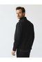 Men's Softshell Black Waterproof and Windproof Jacket with Fleece Inside - 4