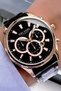 Men's Wristwatch 3 Atm Water Resistant Black Color Steel Band Agr1534 - 3