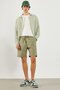 Men's Elastic Waist Parachute Shorts - Khaki - 5
