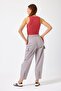 Women's Julia Cargo Pocket Pack Slouchy Pants - Ice Gray - 4