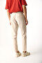 Men's Alfred Elastic Waist Linen Trousers - Beige - 8