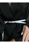 Imported Oval Gold Buckle Thin Belt, Trouser Belt, Shirt Belt, Jacket Belt - 4