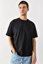 Men's Oversize Thick T-Shirt 100% Cotton - Black - 6