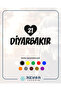 Heart 21 Diyarbakır Car Sticker 17X17 cm Black