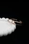 Zircon Stone Roman Circle Women's Gold Bracelet - 3
