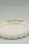 Minimal Elegant Floral Stone Women's Gold Bracelet - 4