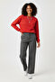 Women's Sweatshirt Crew Neck Regular Fit Cotton Lined 3 Thread Ribbed