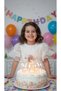 White Fluffy Girl's Special Occasion / Birthday Tulle Dress - 8