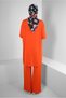 Stone Print Detail Pants Track Suit Set 43726 - 3