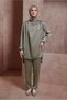 SATIN WOVEN PANT SUIT 30429