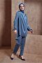 SATIN WOVEN PANT SUIT 30429