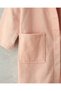 Ballerina Velvet Children's Bathrobe 6-8 Years Pink - 4