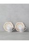 Amara Bone Porcelain 4 Piece Coffee Cup Set for 2 People 80 ml Colorful - 2