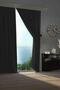 Blackout Drapery Curtain Living Room Hotel Living Room Children's Room Decorative Light-Blocking Sun Visor Black
