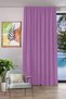 Linen Look Living Room Hotel Living Room Children's Room Decorative Foam Drapery Curtain Single Panel Purple