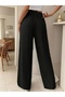 Black Women's Baggy Sweatpants Oversized Plus Size Sportswear Loose Fit Comfortable Fabric - 2