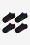Boy's Black Basic Country 4-Piece Booties