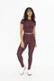 Soft Touch Body-Hugging Sports Cropped T-Shirt Fitted (Crop Only) - 2