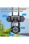 HD Wifi Security Camera Outdoor| Four-Lens, AI Tracking, Full-Color & Infrared Night Vision - 7