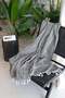 Tan Textured Peshtemal Black 100X175 cm - 6