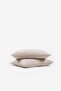 Marble Gradient Patterned 2-Piece Pillowcase Set Brown 50X70 cm