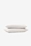 Washed Linen Linen Pillowcase 2-Piece Striped 50X70