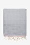 Tan Textured Peshtemal Gray 100X175 cm