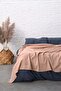 Thin Two-Layer Cotton Muslin Bedspread Pink 200X220
