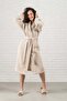 Pergamon Woolen Dressing Gown Beige