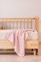 Wool Herringbone Patterned Baby Blanket Pink 76X102 cm - 3