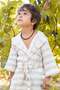 Striped Muslin Children's Bathrobe Gray - 4
