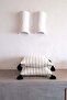 Ecru / Black Frankincense Cotton Throw Pillow Cover - 45X45 - 3