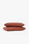 Washed Linen Linen Pillowcase 2-Piece Tile 50X70