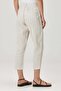 Belted Linen Trousers Natural / Striped - 4