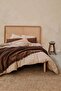 Waffle Large Waffle Bedspread Brown