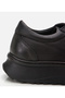 Genuine Leather Black Women's Sports Shoes - 3
