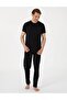 Men's Crew Neck Combed Cotton Short Sleeve Pajama Set - 4