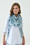 Women's Lace and Mesh Embroidered Washable Sporty Stylish Textured Neck Collar Shawl - 2