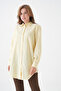 Women's Shirt Collar Buttoned Long Sleeve Tunic Oversized Casual Striped Curve Plus Size Suitable for Hijab Shirt - 3