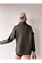 Women's Design Lace-up Collar Super Stylish Trend Scuba Sweatshirt - 3