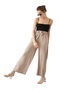 Women's Elastic Waist Comfortable Loose Mink Trousers - 4