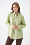 Women's Shirt Lapel Front Buttoned Straight Long Sleeve Comfortable Fit Curve Large Bedeb Summer Shirt - 3