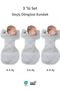 Gray Baby Sleeping Bag Boys Girls Swaddle 3-Piece Gift Set 4 Seasons
